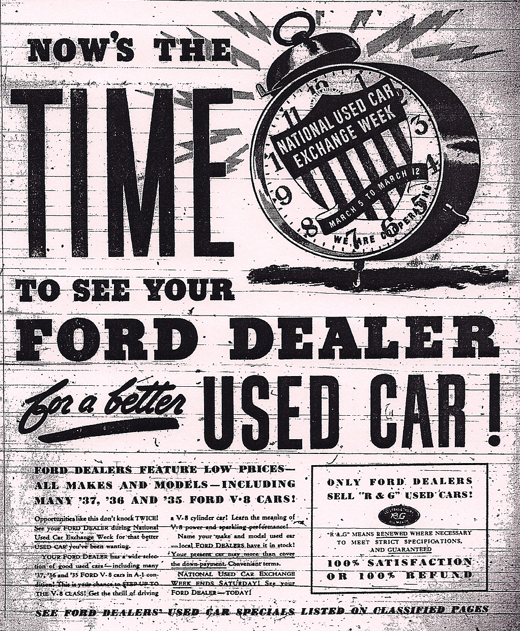 Cold Off The Presses "Cash for Clunkers" in 1938 Ypsilanti